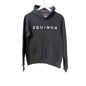 Equinox Charcoal Gray Sherpa-Lined Hoodie Mens Small Womens Large